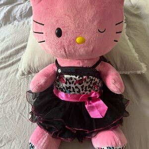 Hello Kitty Pink and Black Stuffed Animal Plush